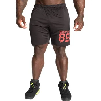 Pánské kraťasy Gasp 89 DYNAMIC SHORTS BLACK/RED – šortky Gasp černo-červené Velikost: XXXL