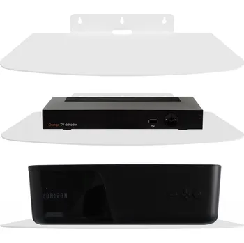 police Nástěnná police MT3CH závěsná, držák pod TV, pro set-top box, konzole, router