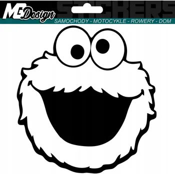 Samolepicí dekorace na vozidlo SAMOLEPKA na auto SUŠENKOVÉ MONSTRUM 13x14 cm