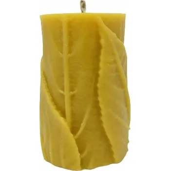 Svíčka Svíčka z včelího vosku PŘÍRODNÍ Miód i Bursztyn