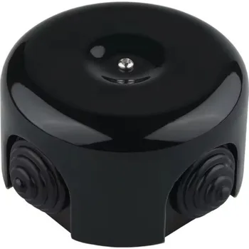 Elektroinstalační krabice Elektroinstalační krabice na omítku černá