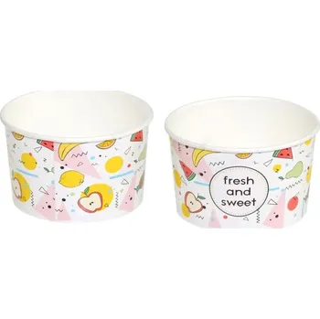Miska papírová "Fresh and Sweet" 245ml s potiskem