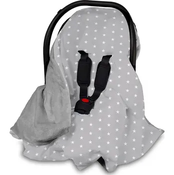 Dětská deka Deka do autosedačky Babymam 100 x 100 cm šedá