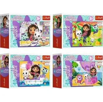 Puzzle TREFL Gábinin kouzelný domek Barevný den Na lodi 20 dílků