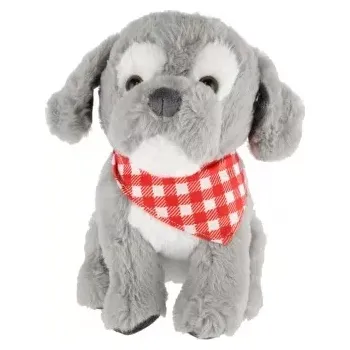 plyšák plyšový pejsek Azorek šedý 26 cm