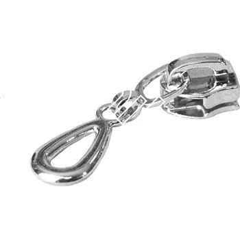 Zip Jezdec nearetační 5mm stříbrná kapka