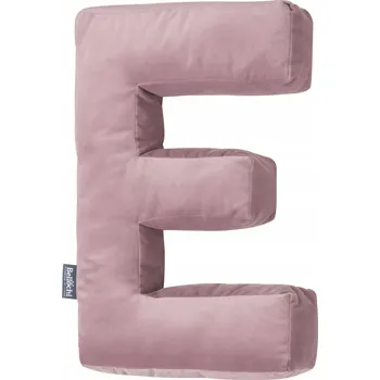 Polštář Polštář polštář ve tvaru písmene E, růžový