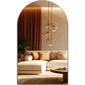 Zrcadlo Velké nástěnné Zrcadlo oválné se zkosenou stranou do obýváku 60 x 100 cm