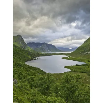 Obraz Plakát Norský fjord 9 bez rámu 30 x 40 cm