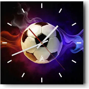 Hodiny Velké nástěnné hodiny 40x40 Abstrakce Skleněné tiché hodiny