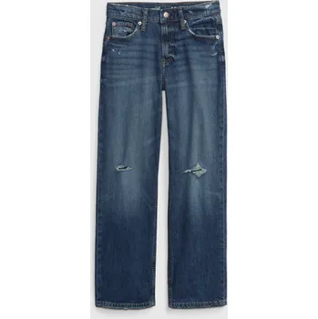 Pánské džíny GAP Dětské Džíny Loose indigo - Holky GAP modrá 2146877