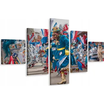 Obraz Vícedílný obraz KARNEVAL v Bolívii s 3D efektem 150x90 cm