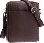 Pánská kožená taška přes rameno Sendi Design M 701 tmavě hnědá