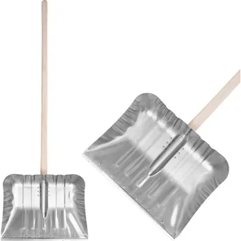 Lopata Odhrnovac KOVO Alu, 490x370 mm, odhrnac na sneh, s násadou