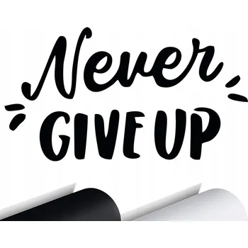 Samolepicí dekorace na vozidlo SAMOLEPKA na auto NIKDY SE NEVZDÁVEJ MOTIVACE 8x15