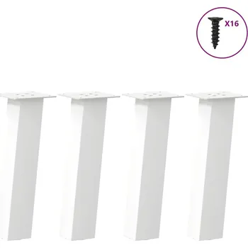 Konferenční stolek OMAXI Nohy ke konferenčnímu stolku 4 ks bílé 42 cm ocelové 956669