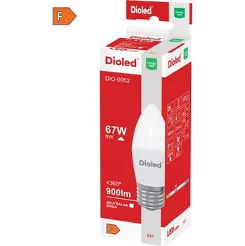 Žárovka LED žárovka svíčka E27 9W 4000K neutrální bílá 900lm VYSOKÝ JAS