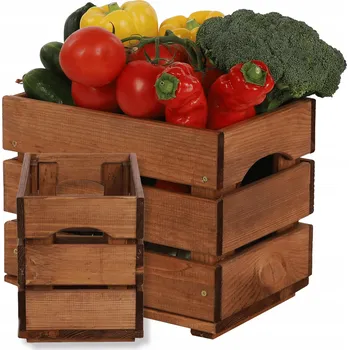 Úložný box Bedýnka na zeleninu dřevěné bedýnky na zeleninu 30x20 cm bedýnka