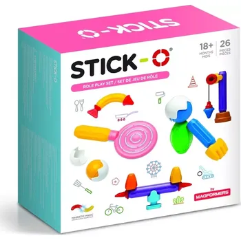 ostatní stavebnice Magnetická stavebnice STICK-O Šikulka, 26 dílků