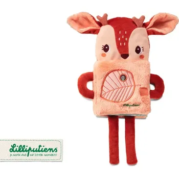 Lilliputiens textilní knížka se svítícím obrázkem - jelínek Stella