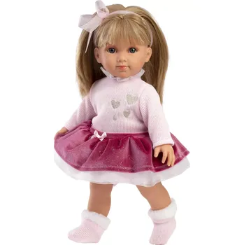 Panenka Llorens 53552 ELENA realistická s měkkým látkovým tělem 35 cm