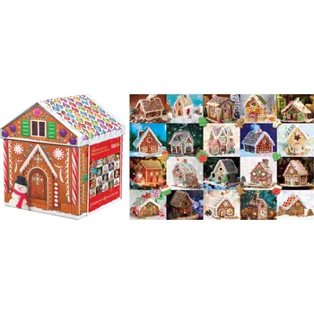 Puzzle Puzzle Perníková chaloupka EUROGRAPHICS v plechové krabičce, 550 dílků