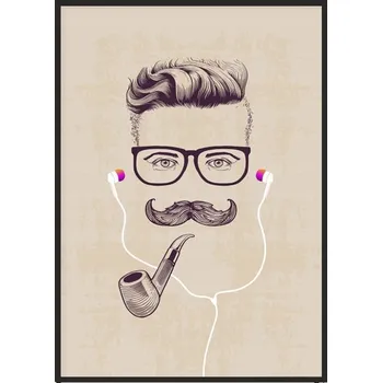 Obraz OBRAZ PLAKÁT V RÁMU 33x43 cm Hipster P1652