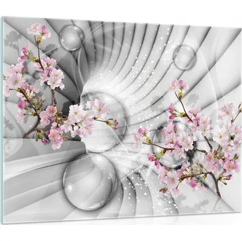 Obraz Skleněný obraz ABSTRAKCE tunel 3D 80x60 cm