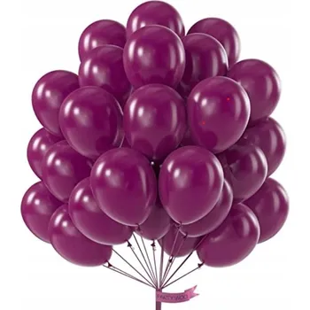 Balónek PartyWoo Fialové Baklažánové balónky 50 Ks. 12'' 30 cm Dekorace Oblouk BALÓNKY