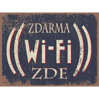 Obraz Cedule Zdarma Wifi Zde