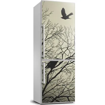Fototapeta Samolepka na lednici - Vrány na stromě 70x190 cm
