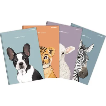 Sešit Sešit A5 60l 70g Animal čtv. ,balení 10 ks Hamelin