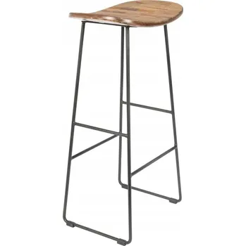 Barová židle Barová Židle LuDesign v odstínech hnědé, 80 cm, dřevěný