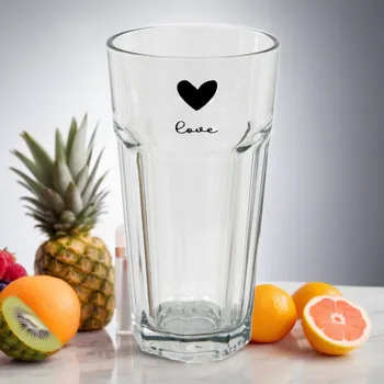 Sklenice Sklenička se srdíčkem "Love" 320 ml