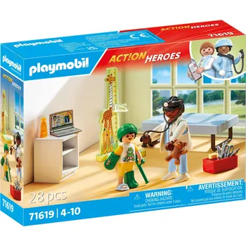 Dětské zboží Playmobil 71619 Pediatr s plyšovým medvídkem