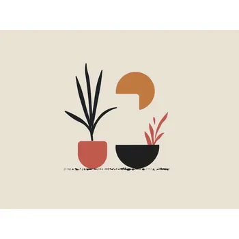 Plakát Plakát Domácí Zahrada bez rámu 100 x 75 cm