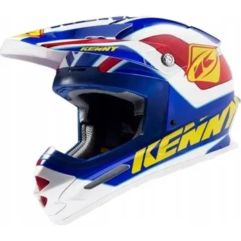 Helma na motorku KENNY PŘILBA TRACK MODRÁ / ČERVENÁ / ŽLUTÁ MOTOKROS VELIKOST L