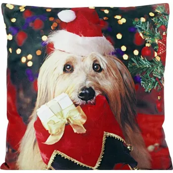 Povlečení POVLEČENÍ NA VÁNOČNÍ POLŠTÁŘ 40x40 JINGLE EUROFIRANY DEKORAČNÍ