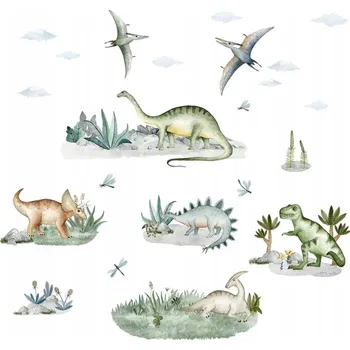 Obraz NÁLEPKY NA ZEĎ DINOSAUŘI SADA DINO DO POKOJE