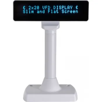 VFD zákaznický displej Virtuos FV-2030B 2x20, seriál, bílý