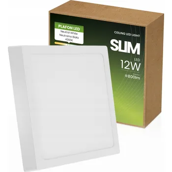 NNLED čtvercová Stropní Svítidlo 16 x 2,8 cm bílá