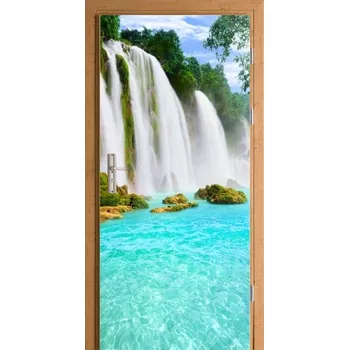 Fototapeta FOTOTAPETA NA DVEŘE SAMOLEPÍCÍ TAPETA VODOPÁDY THAJSKO