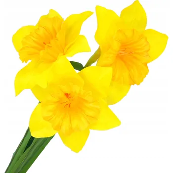 umělá květina Umělé květiny jako živé narcis 50 cm žluté pro Velikonoce hřbitovní kytice