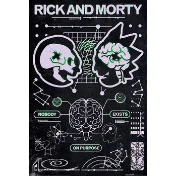 Obraz Plakát Rick And Morty bez rámu 61 x 91,5 cm