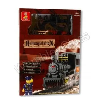 ostatní stavebnice Stavebnice Sluban --- 0231 Lokomotiva s kolejemi 30 ks