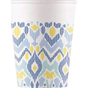 Party nádobí KELÍMKY s etnickým vzorem 200 ml 8 ks