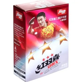 Raketový sport DHS Míčky na stolní tenis 3 hvězdičky 6 ks bílé