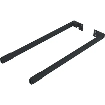 Nábytkové kování Zábradlí AXIS PRO GTV, podélné, L 300 mm, čtvercové, černé