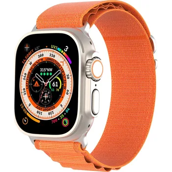 Řemínek na hodinky DUX DUCIS GS - Nylonový řemínek Apple Watch 42/44/45/49mm oranžový