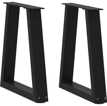Stolová podnož OMAXI Nohy konferenčního stolku ve tvaru V, 2 ks, černé, 38 x (42-43,3) cm, ocel 957093